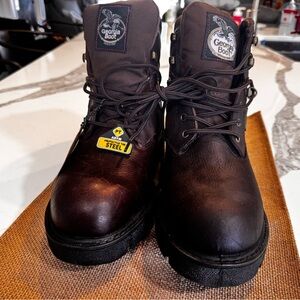Georgia Boot Men's Brown Steel Toe Work Boots